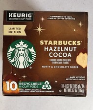 Starbucks Hazelnut Cocoa Flavored Italian Roast Keurig K-Cup Coffee Pods - 10ct