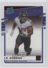 2020 Panini Chronicles Clearly Donruss Rated Rookie Red 195/199 JK Dobbins 19yg
