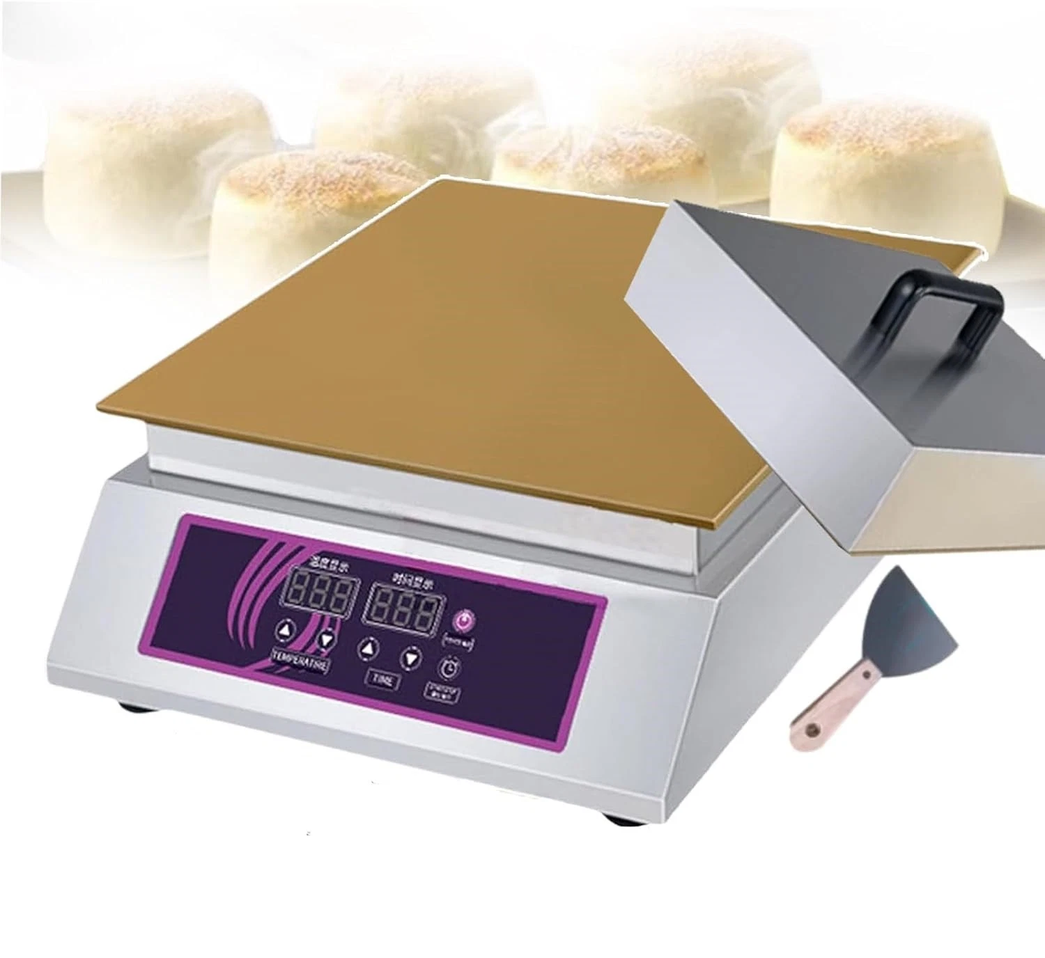 Electric Nonstick Dorayaki Baker Souffle Waffle Baker Making Machine Cake Maker