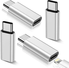 4 Pack USB C Adapter for iPhone 15/16 Pro/16 Pro Max