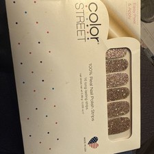 Color Street 100% Nail Polish Strips "Tokyo Lights" FMG082 Retired Glitter NEW!