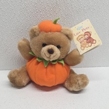 Russ Luv Pets Pumpkins Bear Halloween Cute 6" Plush