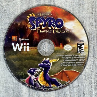 The Legend of Spyro: Dawn of the Dragon (Nintendo Wii, 2008) Disc Only