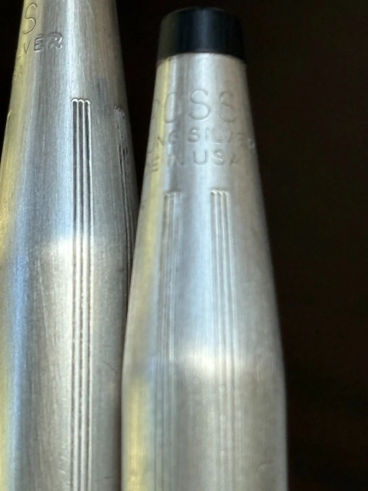 DE COLECCIÓN 1970 ROSA Y FUNDA CRUZ PLATA ESTERLINA BOLÍGRAFO Y LÁPIZ DAMAS CONJUNTO EN CAJA NUEVO EN CAJA Foto 3 de 4