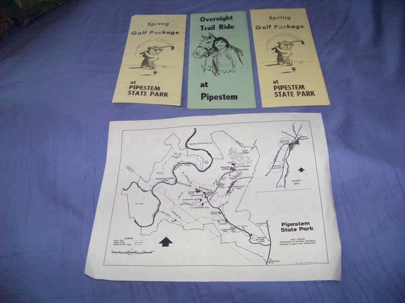 Lot of Pipestem State Park West Virginia Golf Package Map Overnight Trail Ride