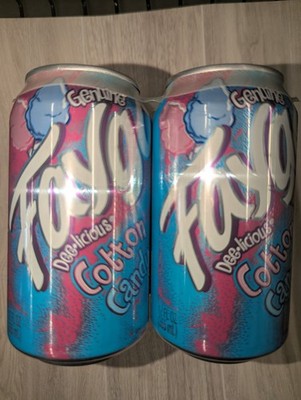 Faygo Genuine Cotton Candy Soda Pop, 4-Pack, 12oz Cans