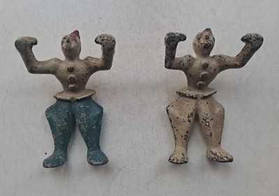 Antique Cast Iron Circus Toy Clown Acrobat Figures