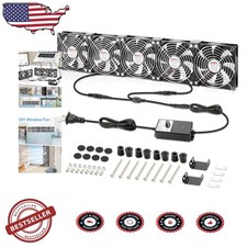 Powerful 120mm 5-Fan External GPU/Server Cooling Fan, Dual Ball Bearing AC