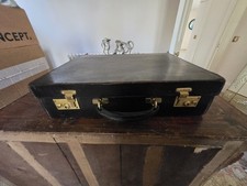 Swaine & Adeney Black Leather Briefcase