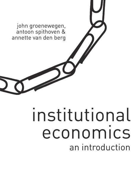 Institutional Economics An Introduction John Groenewegen (U. A.) Taschenbuch-image