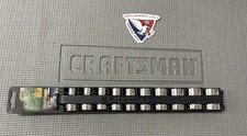 Nos Sears Craftsman 12 Drive 10pc Sae Socket Set 34451 Usa 38-1516 12 Point