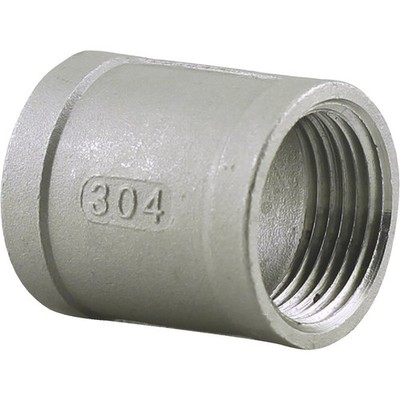 PLUMB-EEZE 1/4 In. FIP Stainless Steel Coupling U2-SSC-02 PLUMBEEZE U2-SSC-02
