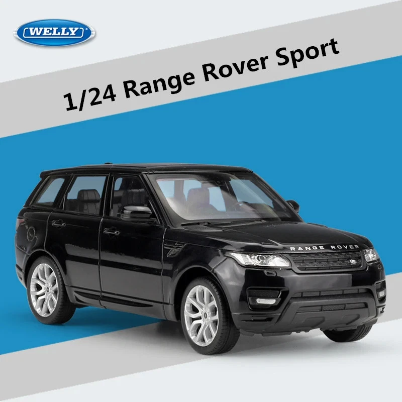 Vehículos de juguete de metal fundido a presión WELLY 1:24 Land Range Rover Sport SUV modelo de coche de aleación Foto 3 de 4