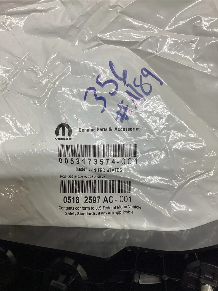 Novo 2011 - 2017 Jeep Compass genuíno suporte de para-choque Mopar OE 05182597AC - Imagem 4 de 4