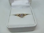14k yg. .20ct. heart shape diamond ring size 6.5