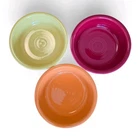 Fiesta 7" Cereal Bowls - Set of 3 Bowls - HLC USA Cereal Soup Bowl Fiestaware