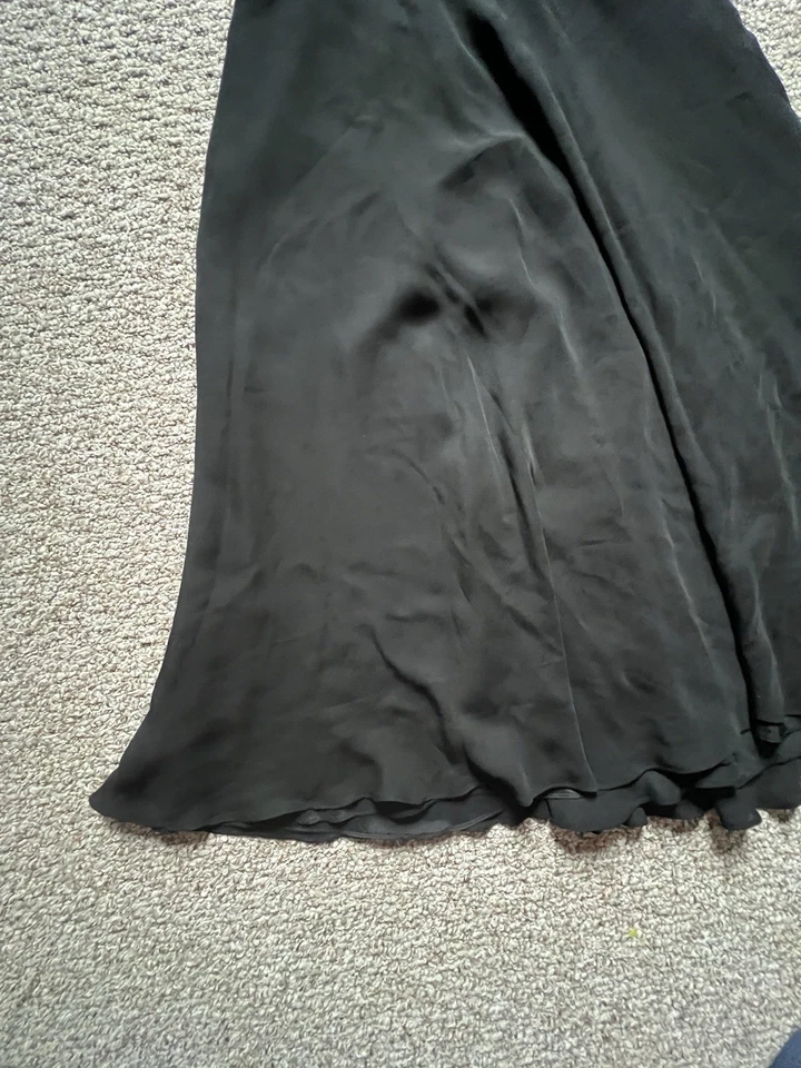 Vestido acanalado sin tirantes etiqueta verde Ralph Lauren Collection para mujer EE. UU. 8 Foto 2 de 4