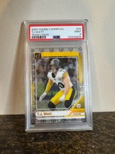 TJ Watt Panini Clearly Donruss #44 Team Logos FOTL /7 PSA 9 - Steelers