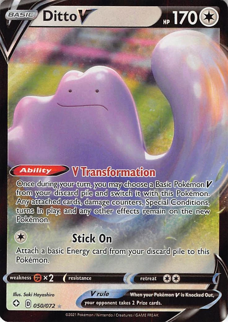 ditto pokemon go card value 053/078 - RarityCommon Hit Points80 HP Colorless Pokemon - Ditto 107/159 -