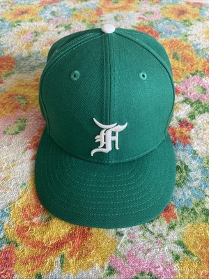 Fear Of God Essentials New Era Fitted Cap Size 7 5/8 Green 100