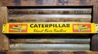 VINTAGE CATERPILLAR PORCELAIN SIGN OLD DIESEL FARM TRACTOR DOOR PUSH BAR 32"