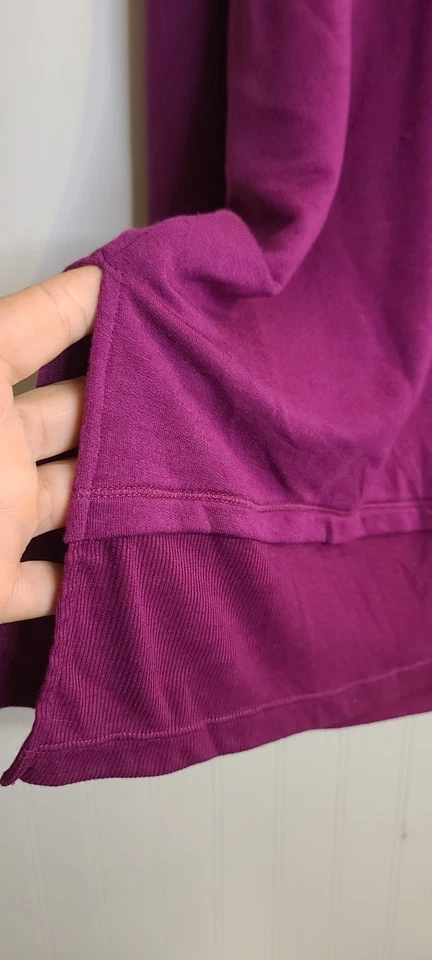 Camiseta túnica para mujer Cuddl Duds rosa de algodón talla M manga larga Foto 4 de 4