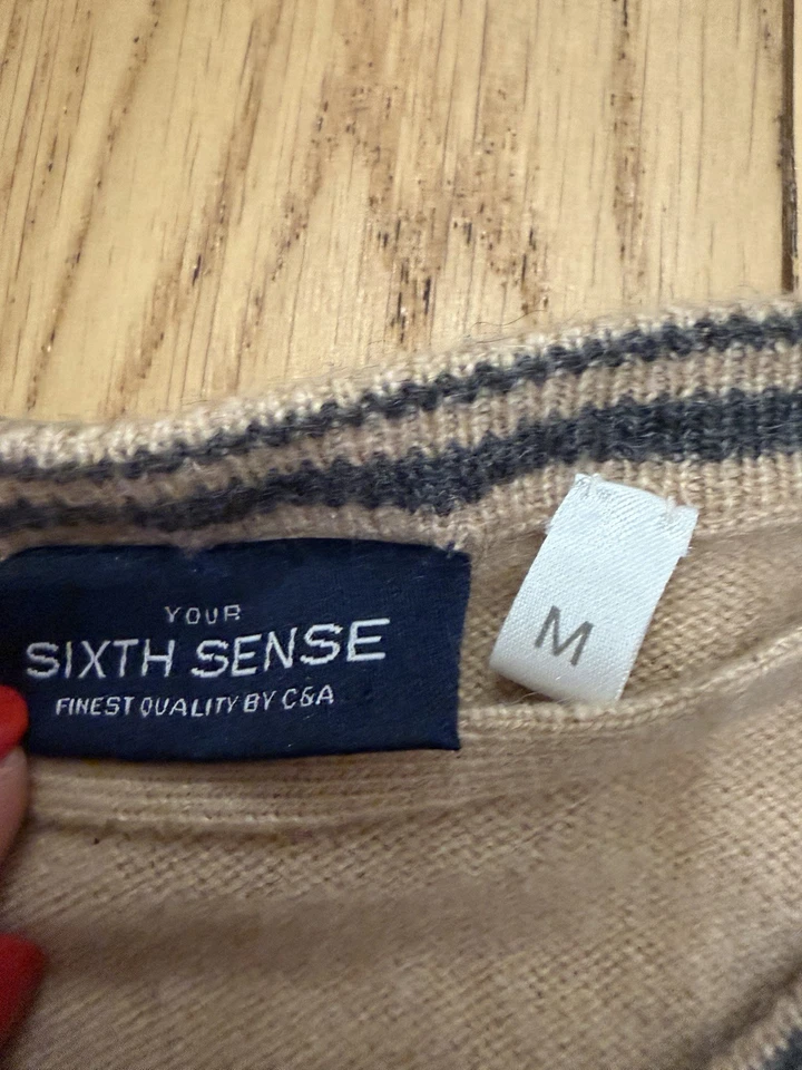 SIXTH SENSE by C&A Damen pullover 100% Kaschmir M cashmere Strickjacke Braun - Bild 3 von 4