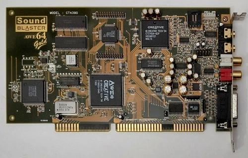 Creative Sound Blaster AWE64 Gold ISA Soundkarte (CT4390, retro, 1997)