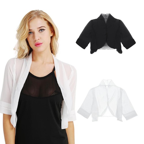 Shrug Women Bolero Sheer Mesh Cardigan 