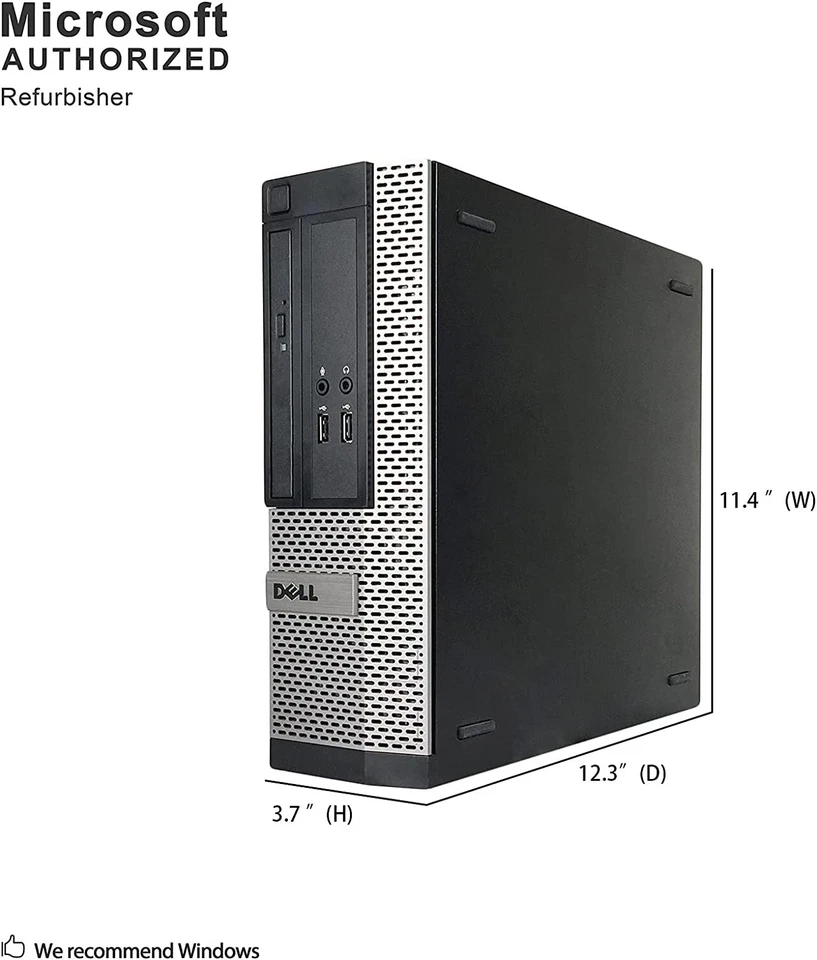 Dell i5 Desktop Computer PC up to 16GB RAM, 4TB SSD, Windows 7 or 10, WiFi - Image 3 of 4