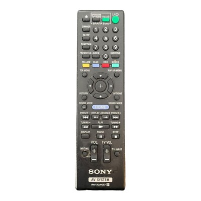 Remote Control Sony RM-ADP057 AV System OEM Tested Works