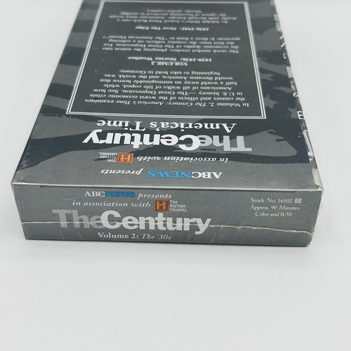 THE CENTURY, AMERICA’S TIME PETER JENNINGS Vol. 2 The 30s VHS Tape New Sealed - Picture 6 of 7