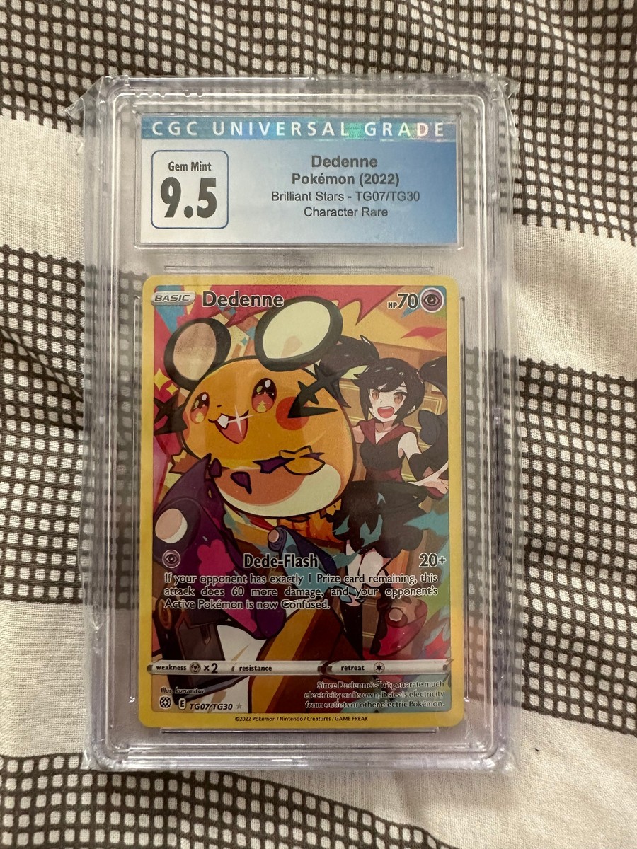 pokemon tcg brilliant stars single cards tg07 tg30 dedenne card TG07/TG30 - - Trainer Gallery holofoil pattern or surface detail) Dedenne TG7 Price 2026 |