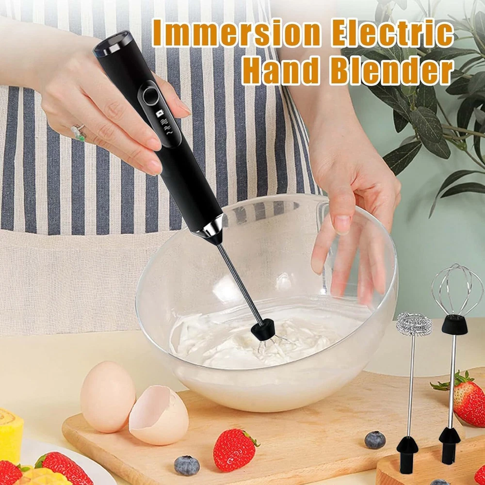 Milk Frother Handheld Usb Charging Wireless Mini Mixer with Variable Speeds
