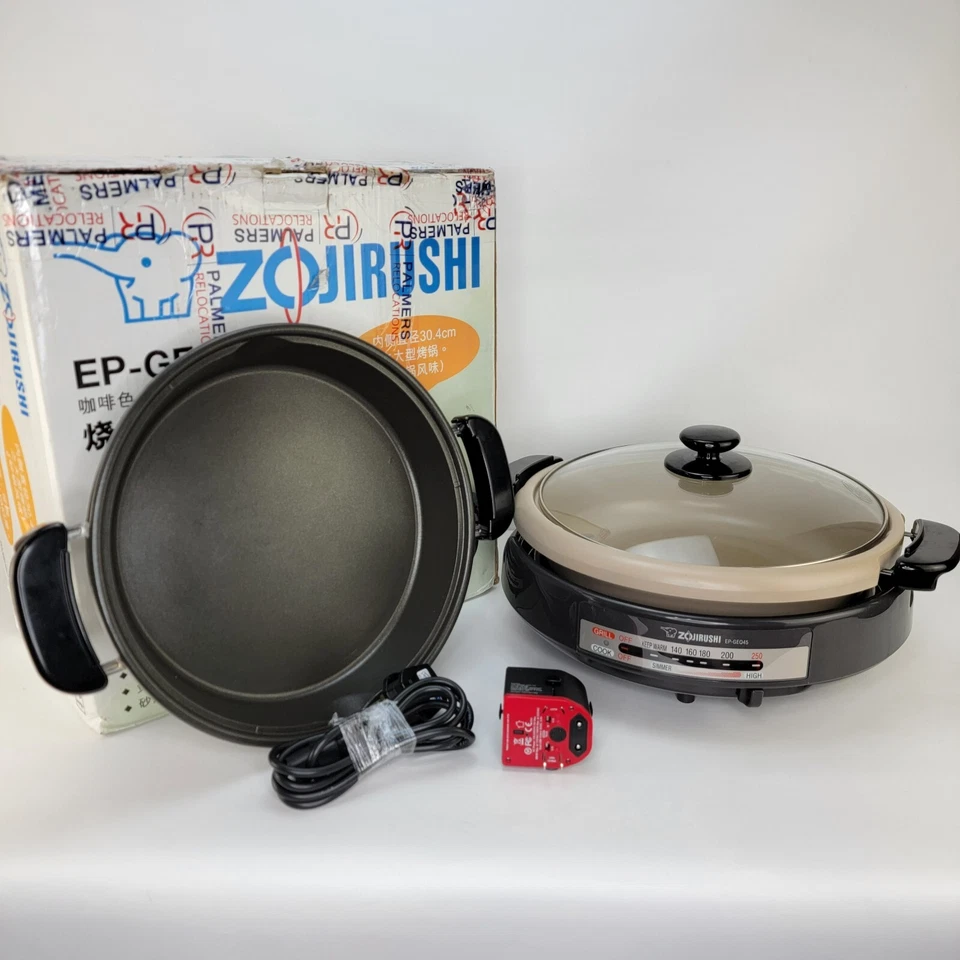 Juego de sartenes eléctricas multiusos Zojirushi EP-GEQ45 cocina Teppan Yaki Foto 2 de 4
