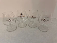Set of (4) - Courvoisier - Cognac Snifters Glasses - 4 1/2" Tall