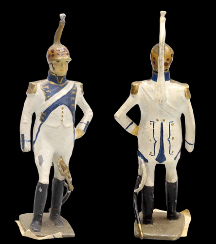 FIGURINE VERTUNNI CUIRASSIER / antique toy soldier EUR 110,00 - FR