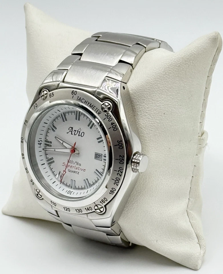 Reloj Avio 165 pies/50 m cuarzo superlativo inajustable Miyota 2115 Japón batería nueva Foto 3 de 4