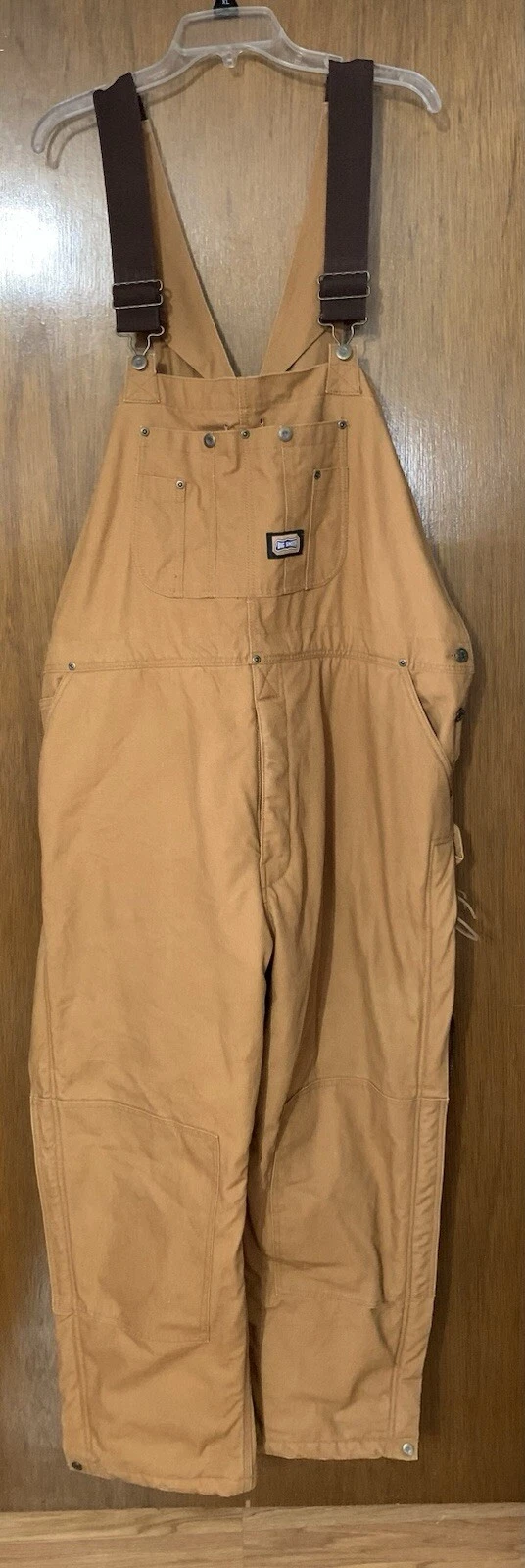 Big Smith Bib Winter Overalls 2XL 48" x 29" Brown Duck Canvas Thinsulate Warm