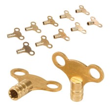 Radiator Bleed Keys Brass Clock Type 2-10pk Air Bleeding Central Heating Tool