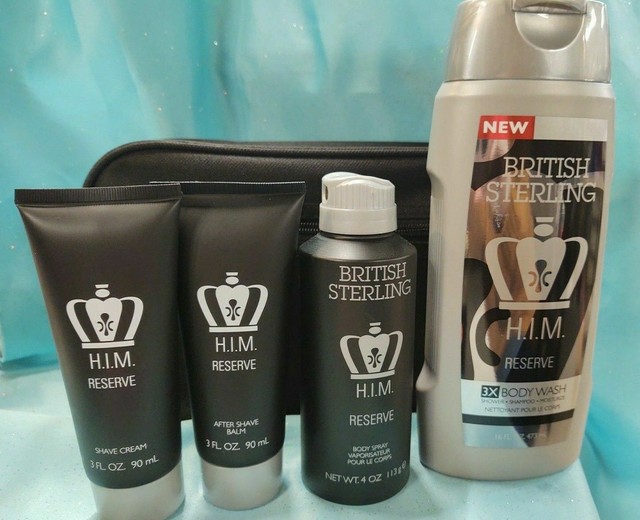 British Sterling HIM RESERVE Shave Cream After Shave Balm Body Spray