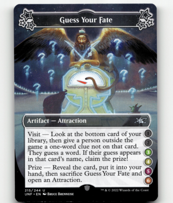 MTG Unfinity Guess Your Fate (3-4-5-6) 215 Regular Uncommon | eBay
