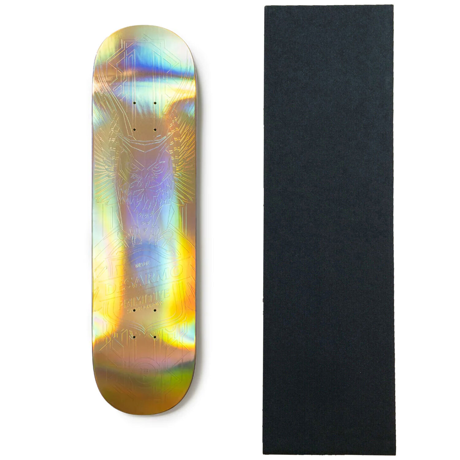 Primitive Skateboard Deck Desarmo Holofoil Owl 8.38