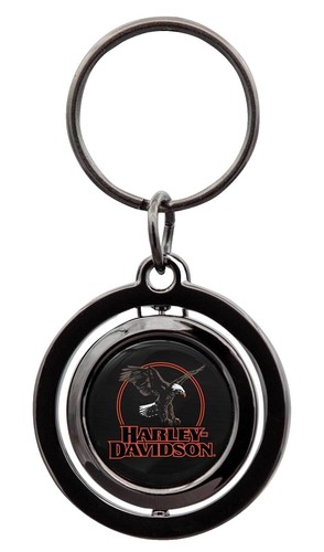 Plasticolor Harley Davidson Willie G Skull Key Chain – Red White Blue – NEW