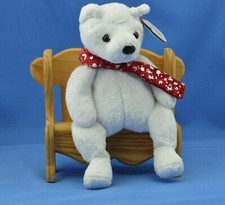 2000 Holiday Teddy Bear TY Beanie Baby Christmas Pot Belly MWMT December 24