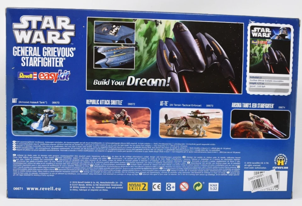 Revell Star Wars General Grievous Starfighter. plastic model kit. 06671 easy kit - Image 3 of 3