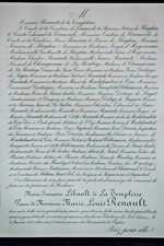 Renault Templerie Gramedo Flaghac FAIRE PART Castaigne Delage Luget Drevon 1902