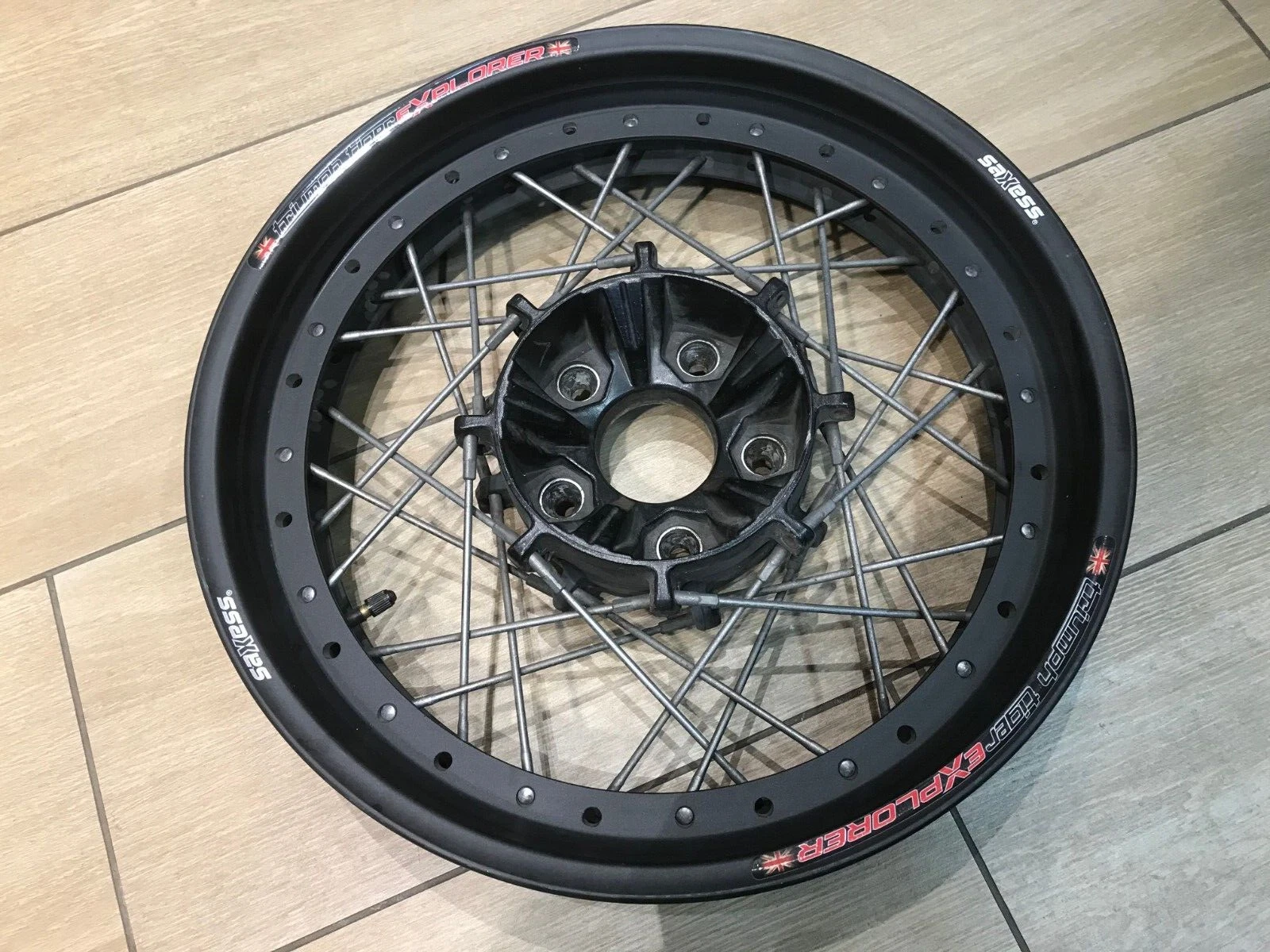 TRIUMPH TIGER EXPLORER REAR WHEEL SPOKED RIM USED - VIN SPECIFIC - Picture 1 of 1