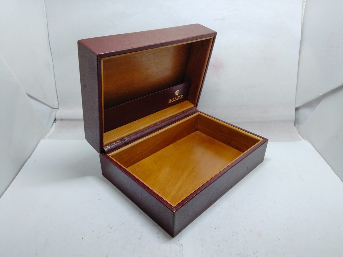 GENUINE ROLEX Datejust watch box case 53.00.08 Red wood no GENUINE ROLEX Datejust watch box case 53.00.08 Red wood no