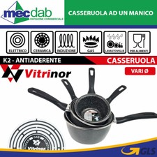 Casseruola Antiaderente Ad Un Manico Vitrinor K2 Ad Induzione Elettrico e Gas